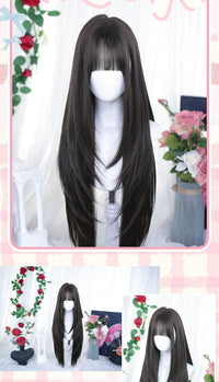 Dalao Home - Mist Willow - long straight full wig - Mist Willow Black Tea