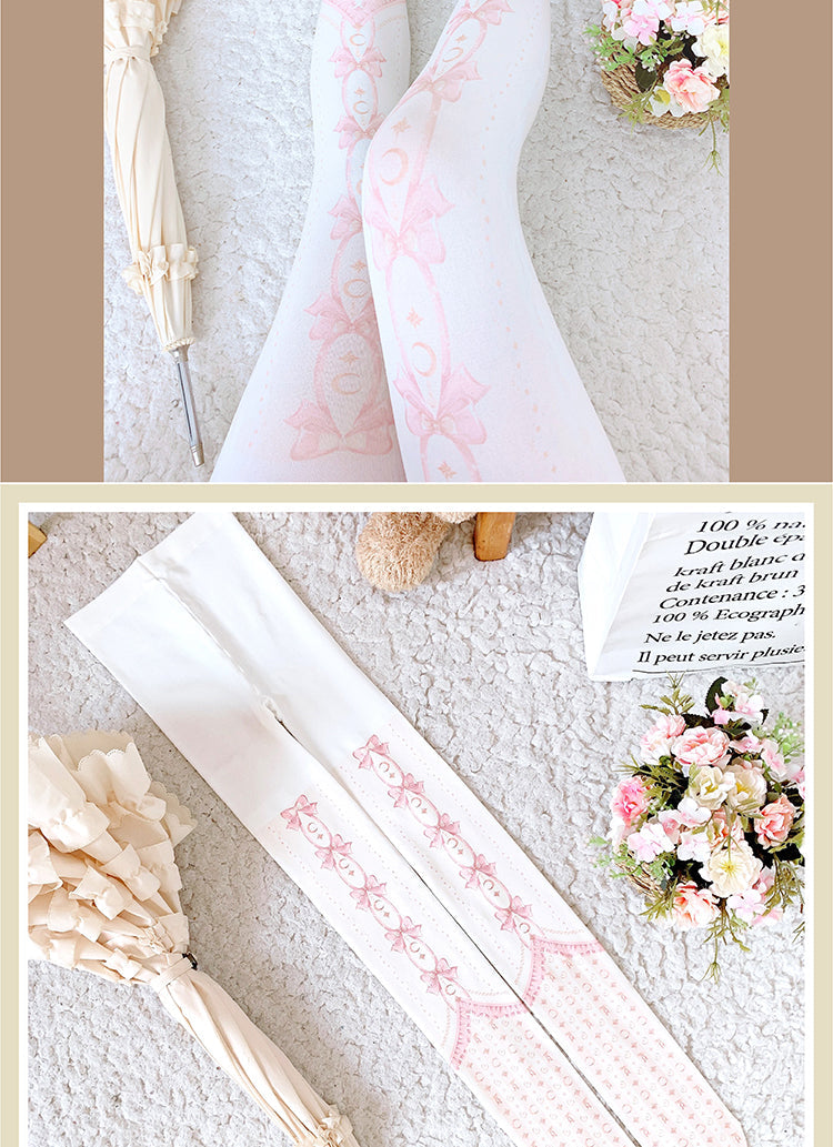 Roji Roji - Kawaii 120D Velvet Lolita Tights - Multicolors Socks