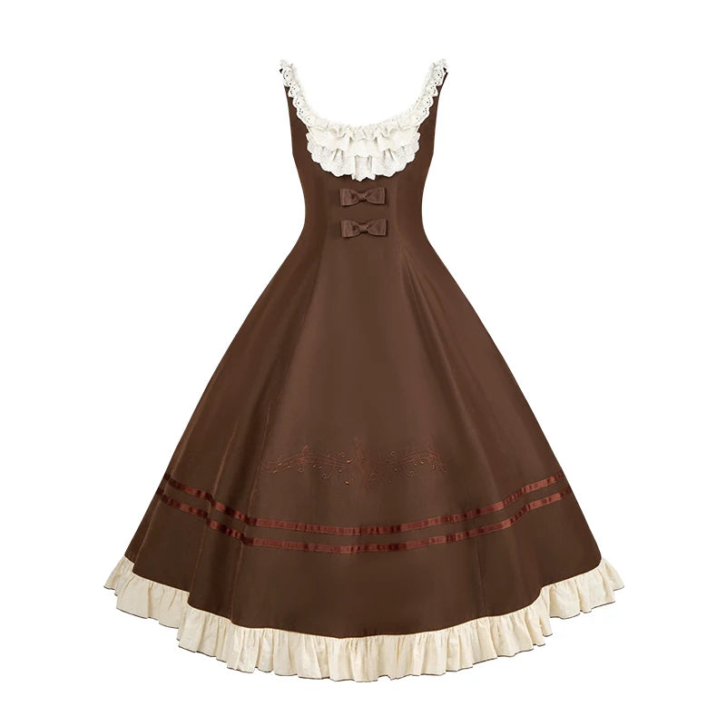 With PUJI - Oak Melody - Classic Lolita JSK, Bust Supporting Dress detail view 11