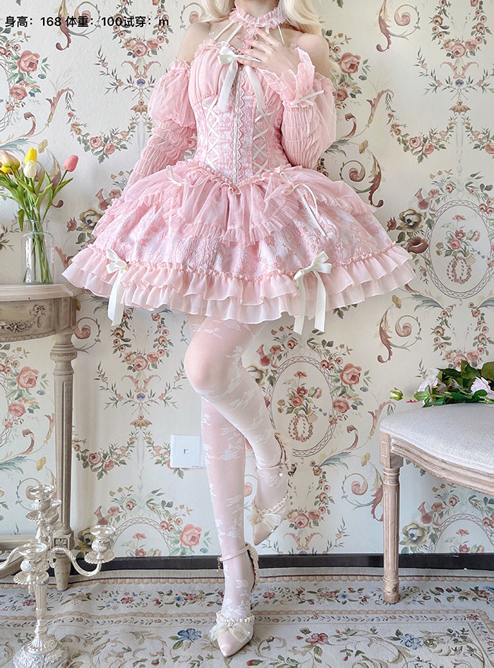 Alice Girl - Cross Maiden - Gothic Lolita Cuffs Puff Arm Sleeves