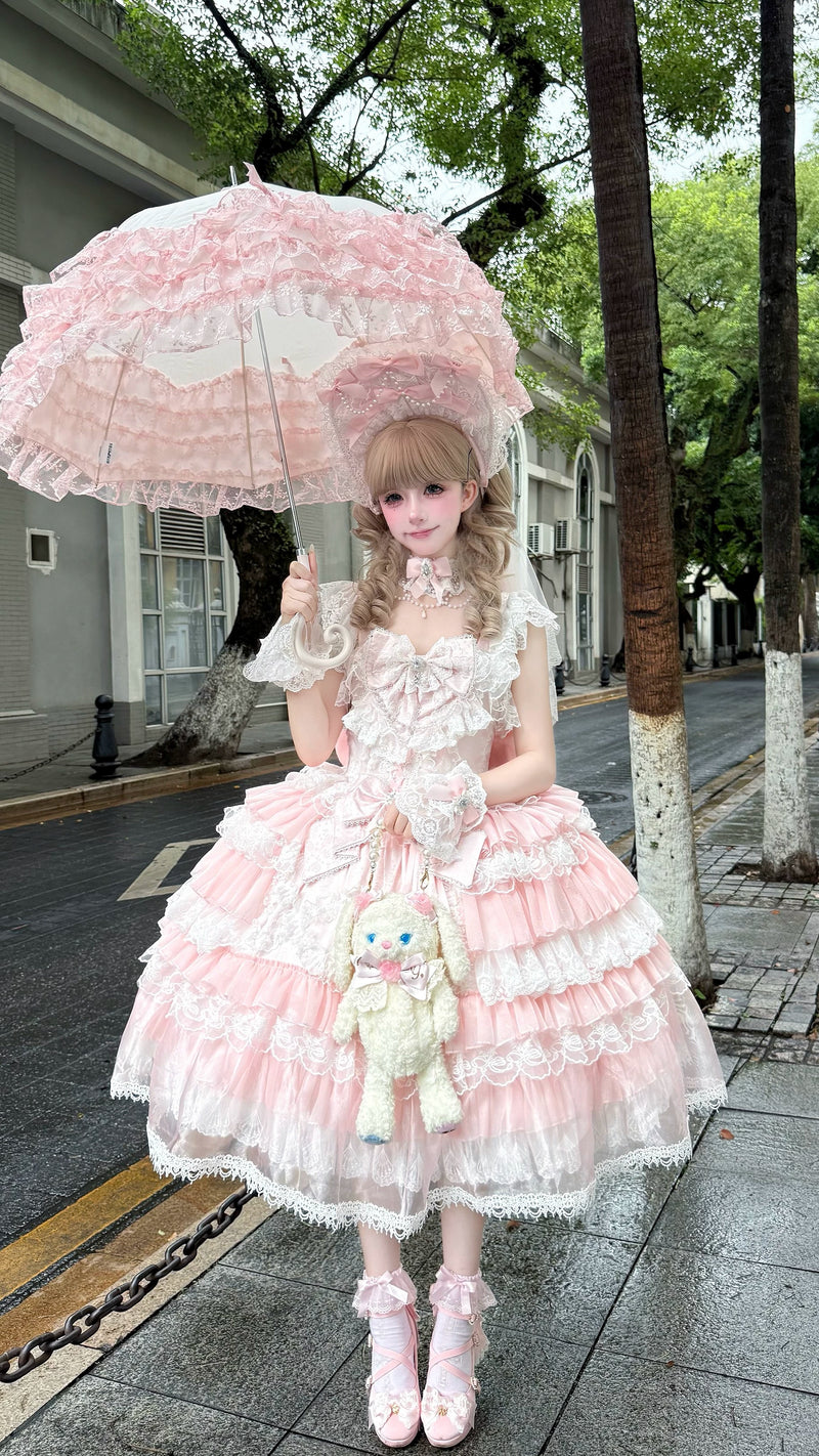 Miaolin Original - Rose Oath - Sweet Lolita JSK dress with rose