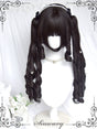 natural black wig (a set)