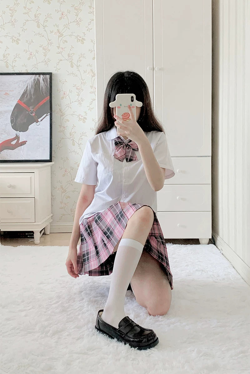Floral Milk Cat - JK Basics - Calf Socks in 32 cm and 43 cm Lengths