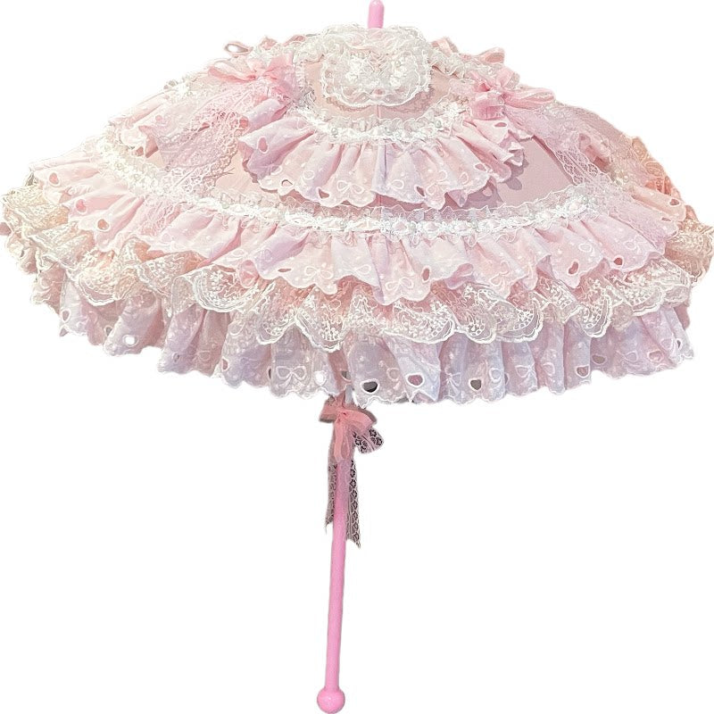 Independent Brand - Pink Bridal Tea-Party Lolita Parasol - product image 5