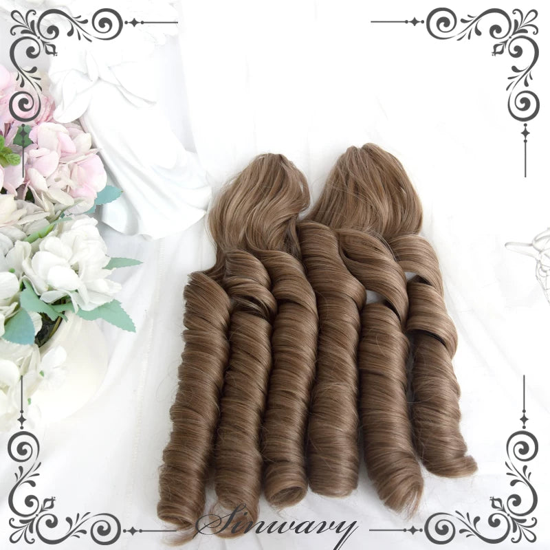 Sinwavy flax-brown Roman curl wig - view 5
