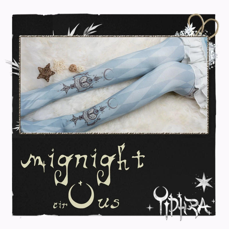 Yidhra Midnight Circus Printed Lolita Tights – detail view 11