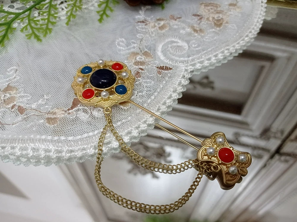 Rose Doll - Elegant Lolita Brooch Lolita Lapel Pin Multicolors Pin Type Brooch B