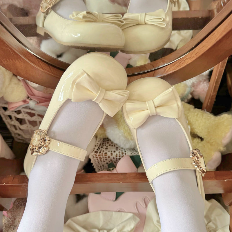 Kitten Toast – Sweetheart Bow – Low-Heel Mary Janes — product photo 5