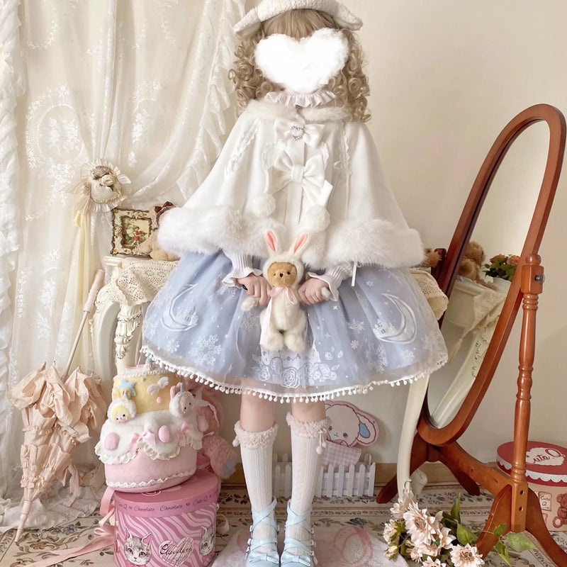 MY Cat & Starlight Little Snowball Plush Lolita Cape — additional product view