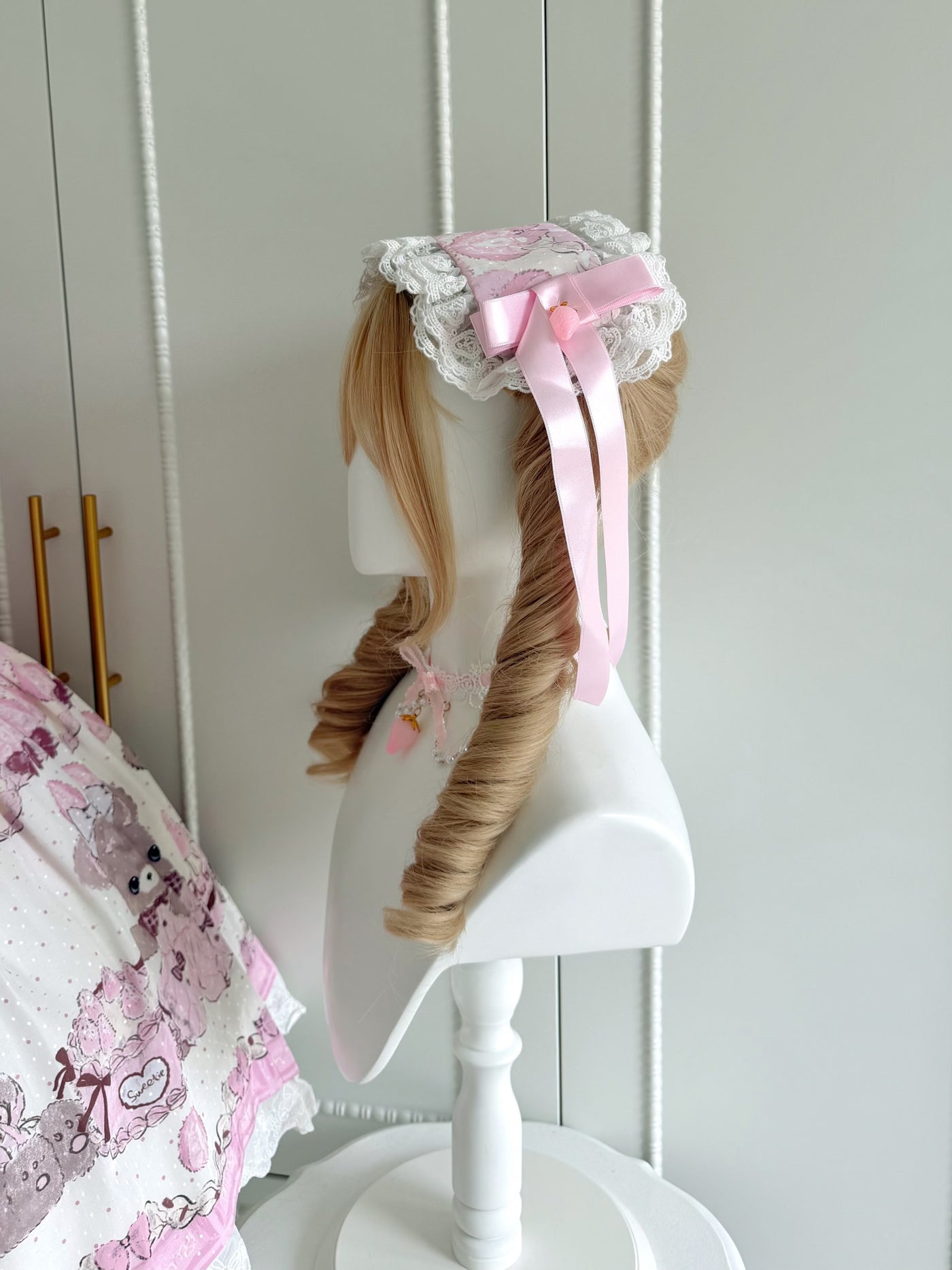 GZYRZ - Strawberry Baby - JSK dress with a teddy-bear print.