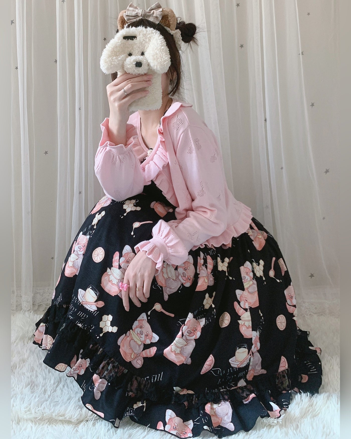 Little Dipper - Sweet Lolita Coat Long-sleeved - Cotton Cardigan Outerwear