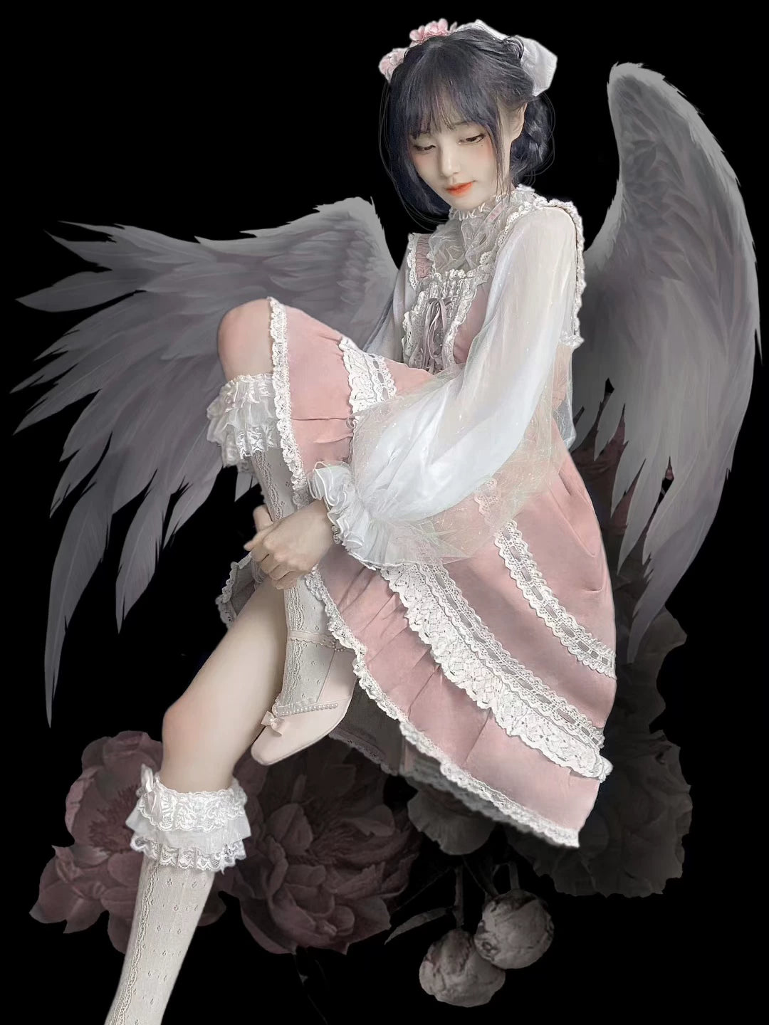 Sweetheart Dream Machine - Siren - Mesh Inner Layer with Lantern Sleeves