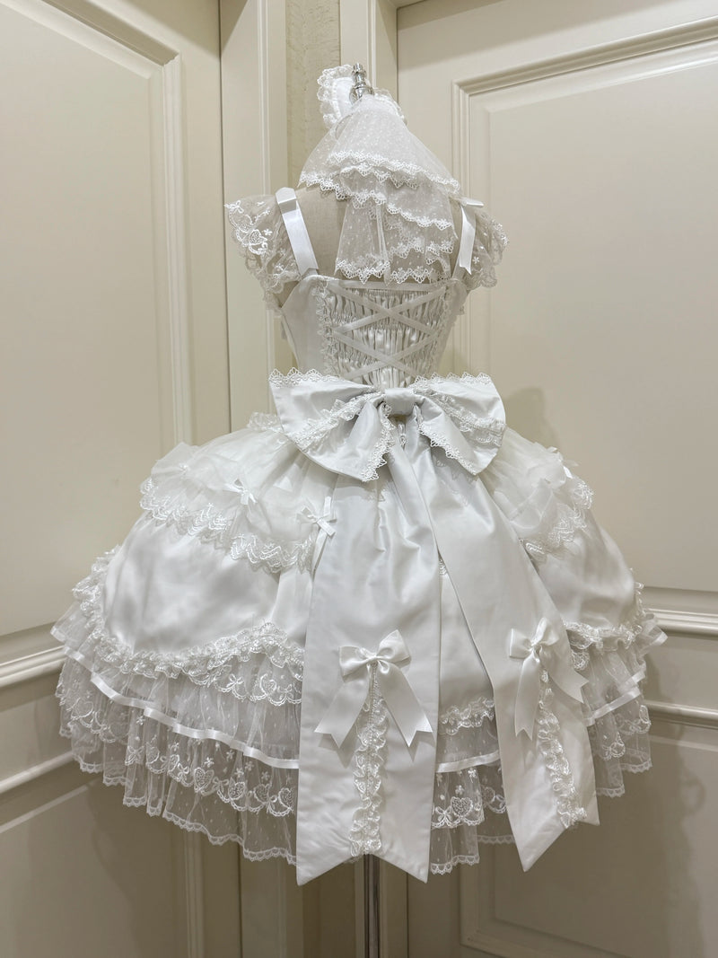 White Sugar Girl - Velvet Sweetheart - Sweet Lolita JSK dress