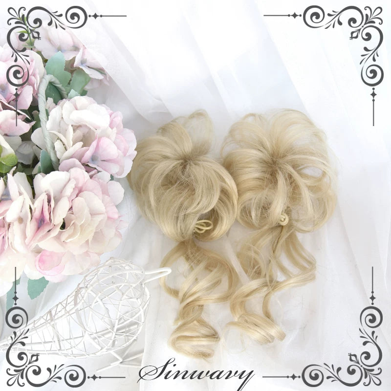 Sinwavy platinum blonde Lolita clip wig - view 7