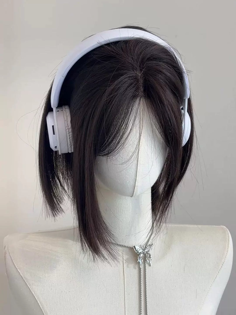 Kunkun Fish short blunt-cut lace-front wig - view 3
