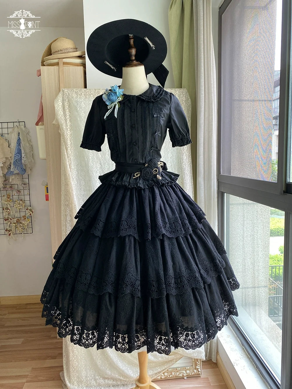 Forest Waltz - Classic Lolita Tiered Skirt Multi-layer Embroidered SK (L M S) 40192:651490