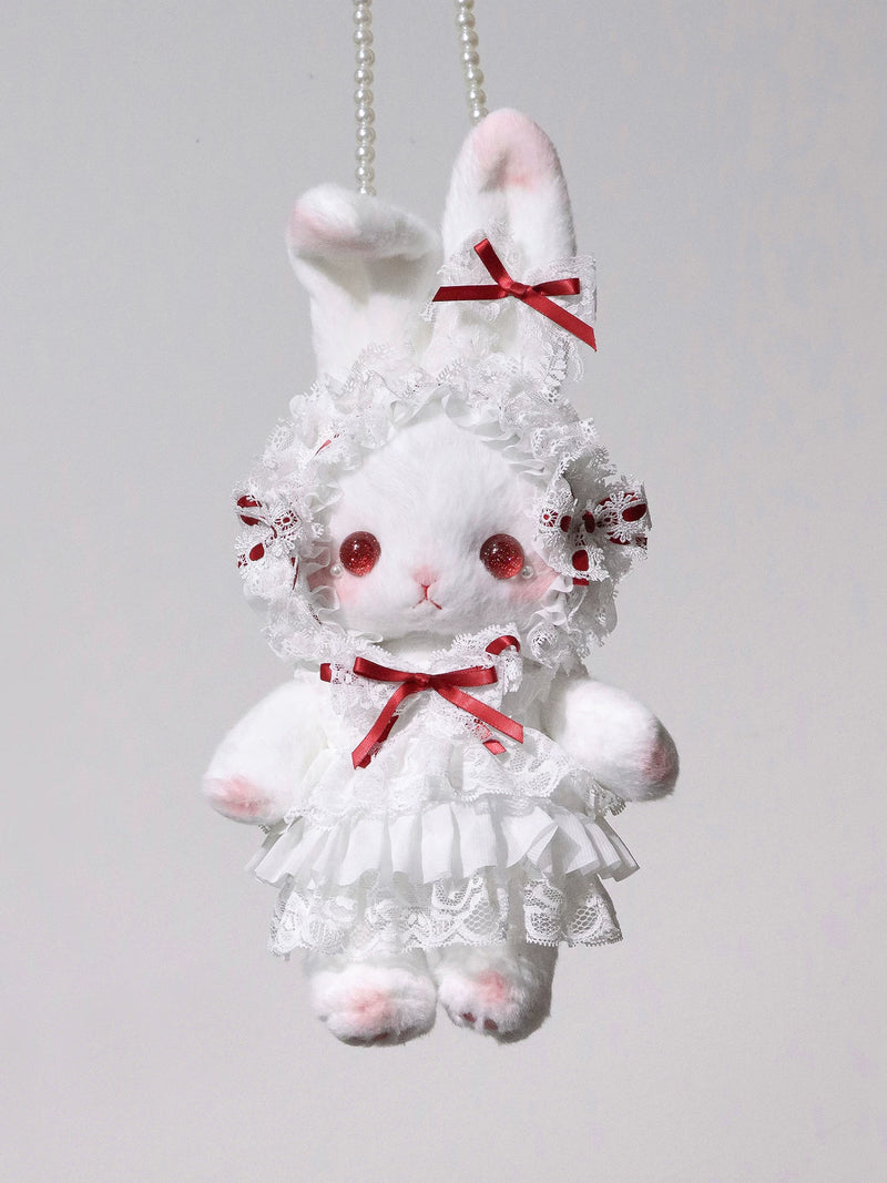 BearStar - Standing-Ear Bunny - Red Bunny Bag