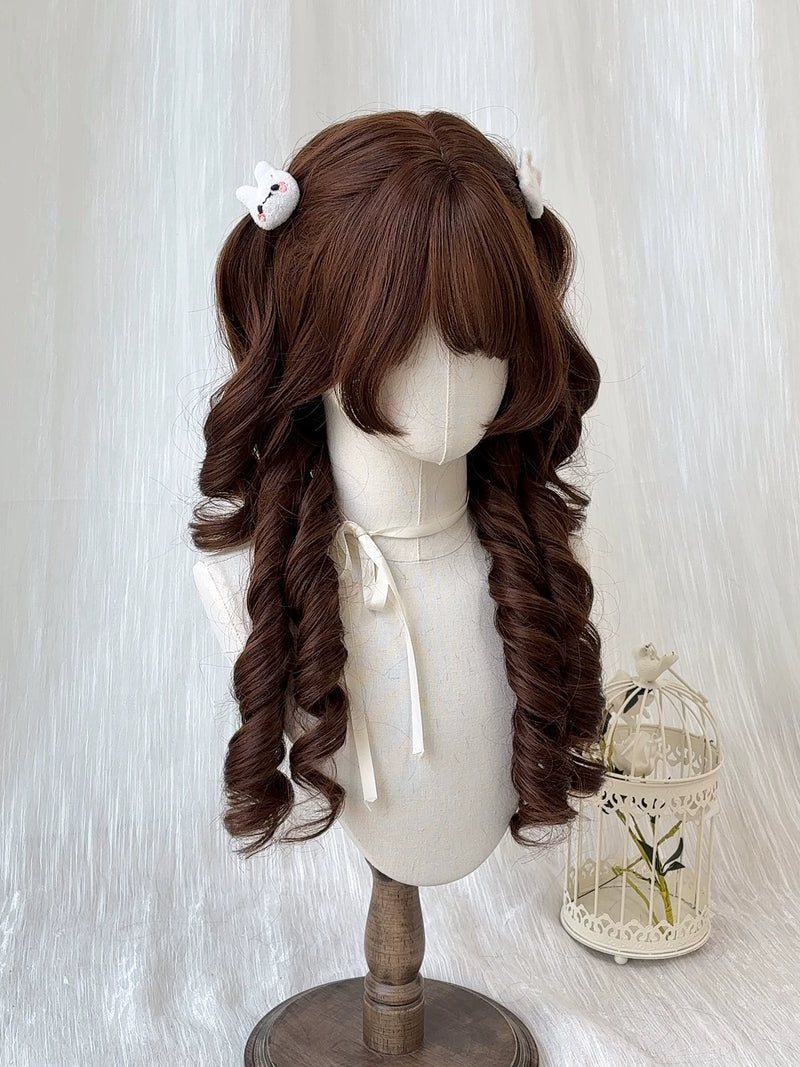 Kunkun Fish chocolate brown jellyfish full wig - view 6