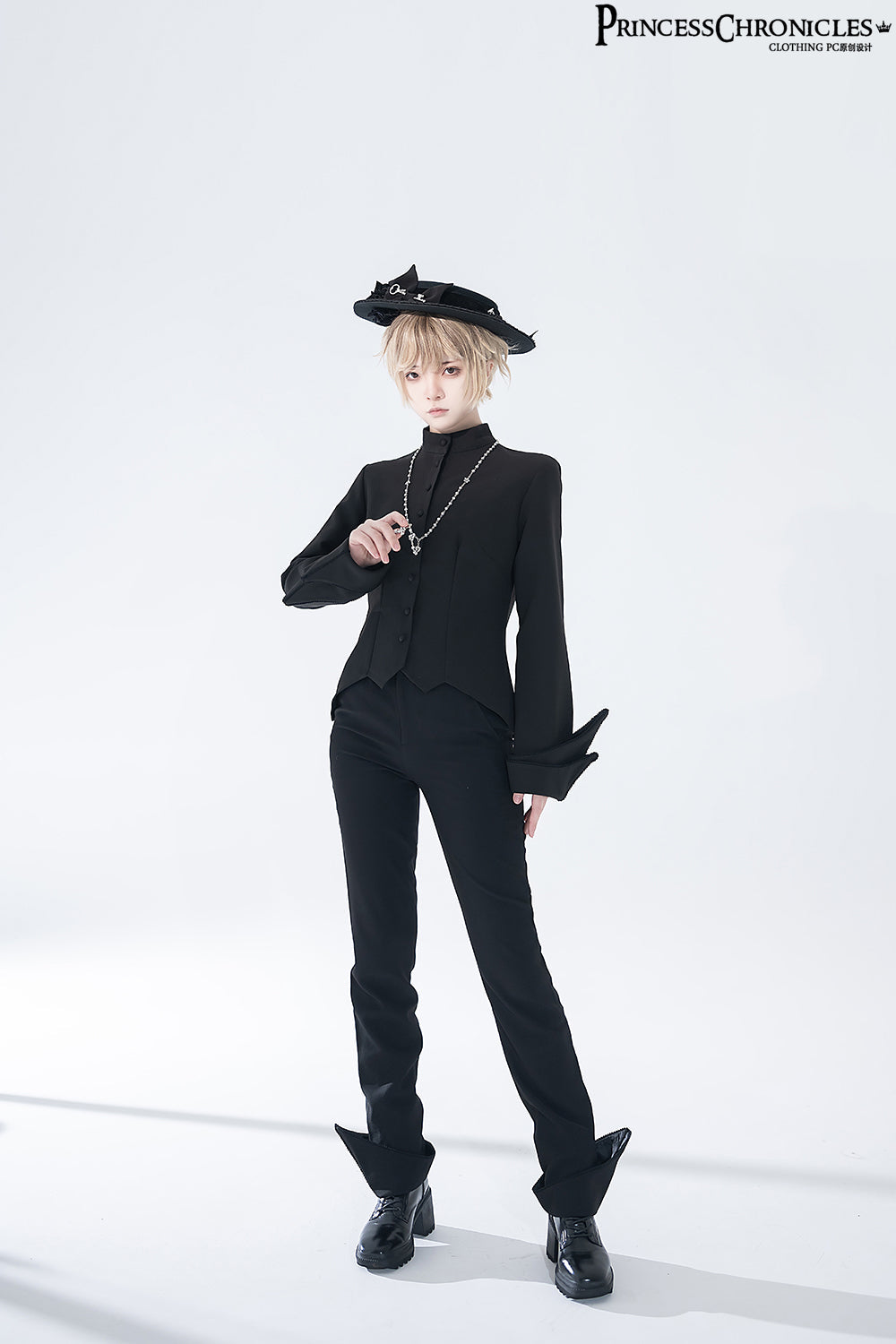 Princess Chronicles - Yan Ye - Ouji Lolita Black Flat Hat