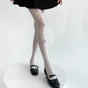 White socks, purple bow / One Size