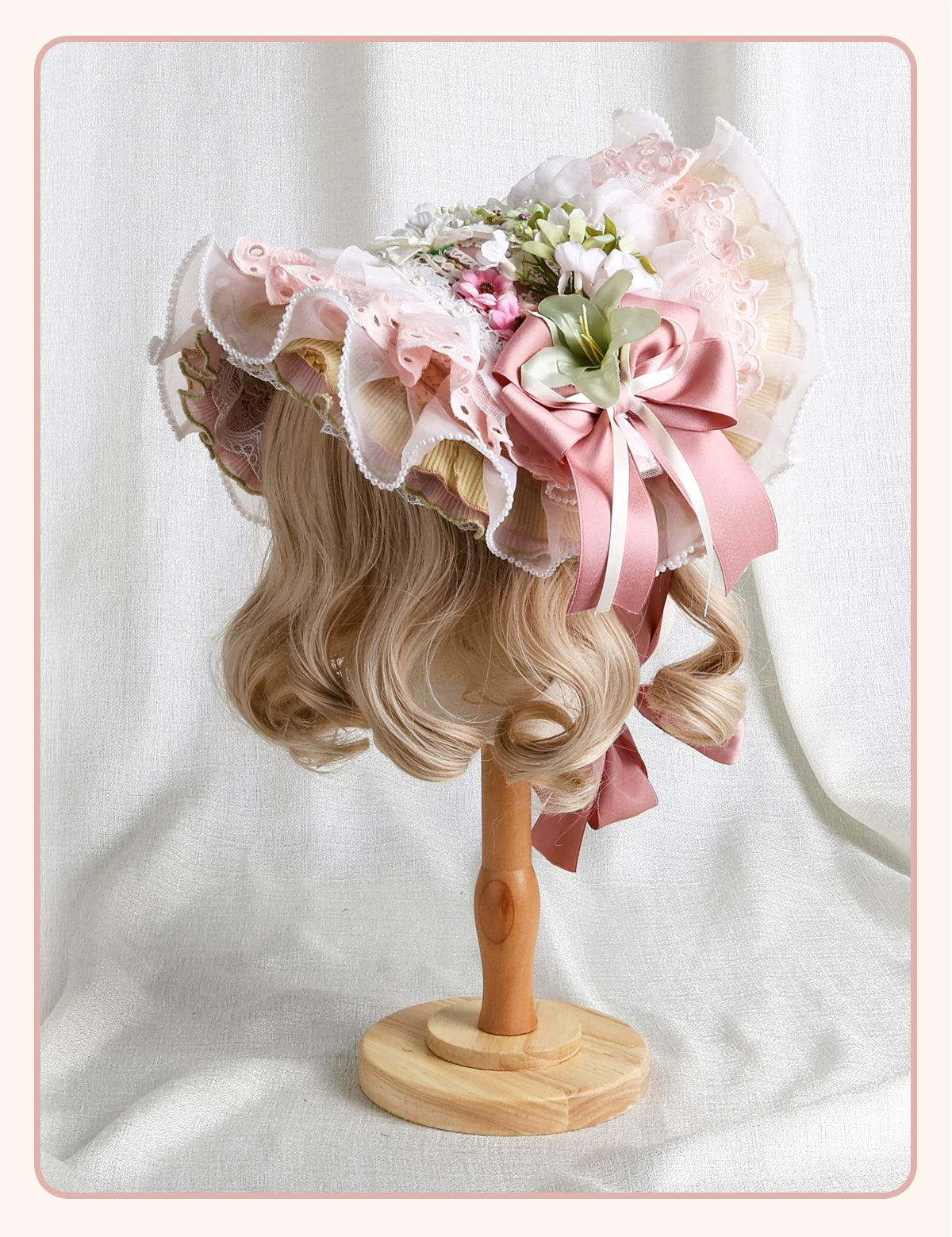 Stardust Rose - Garden Bouquet - Floral Hat and Headband Selection