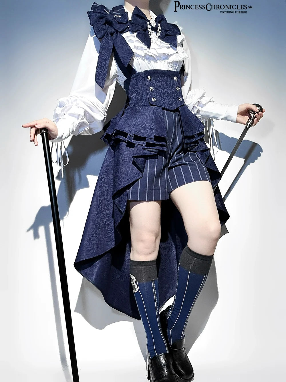 Princess Chronicles - Rabbit Theater - Ouji Lolita Suspender Waistband Shorts Set