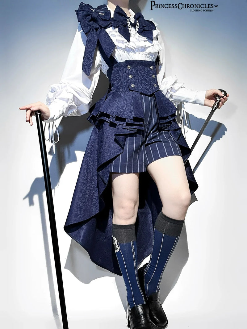 Princess Chronicles - Rabbit Theater - Ouji Lolita Suspender Waistband Shorts Set
