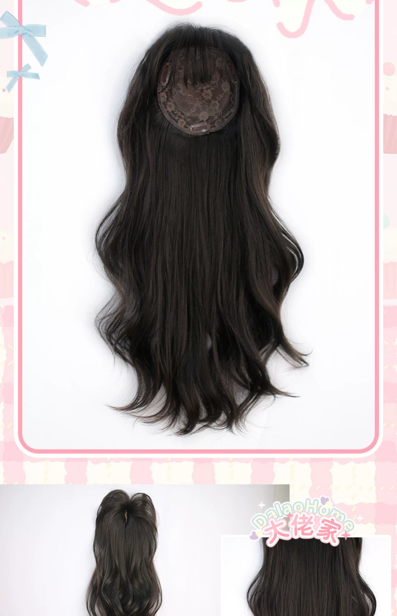 Dalao Home curly crown hairpiece with fringe - additional view 3