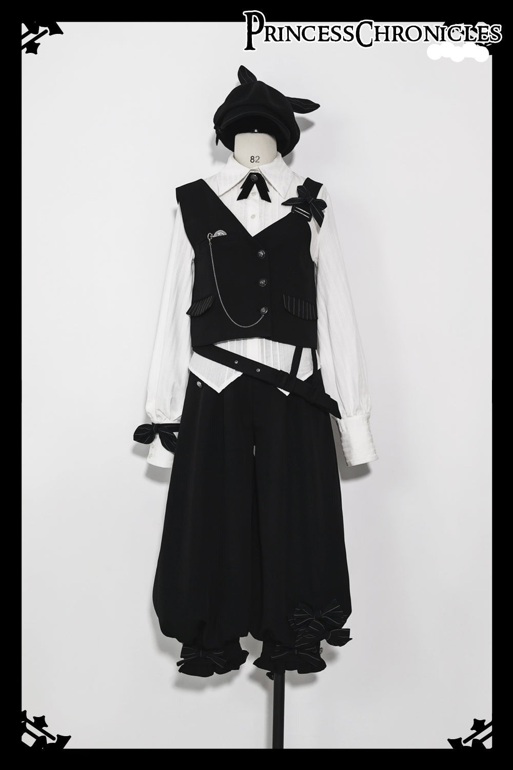 Princess Chronicles - Secret Morning News - Vintage Ouji Lolita Vest Blouse Bloomers