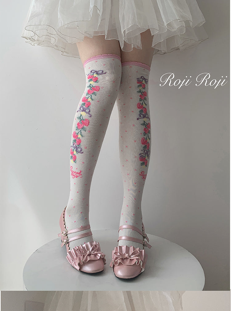 Roji Roji - Autumn Sweet Lolita Cotton - Thigh-high Socks Socks