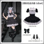 Black-Pink Dress 3-Piece set (Black-Pink Dress + Bow Chest Pin + Bow Edge Clip Pair) In Stock / S