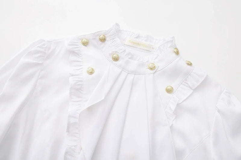 Immortal Thorn - Retro Ouji Lolita Blouse - Detachable Jabot Innerwear