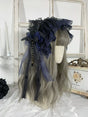 black-blue headband