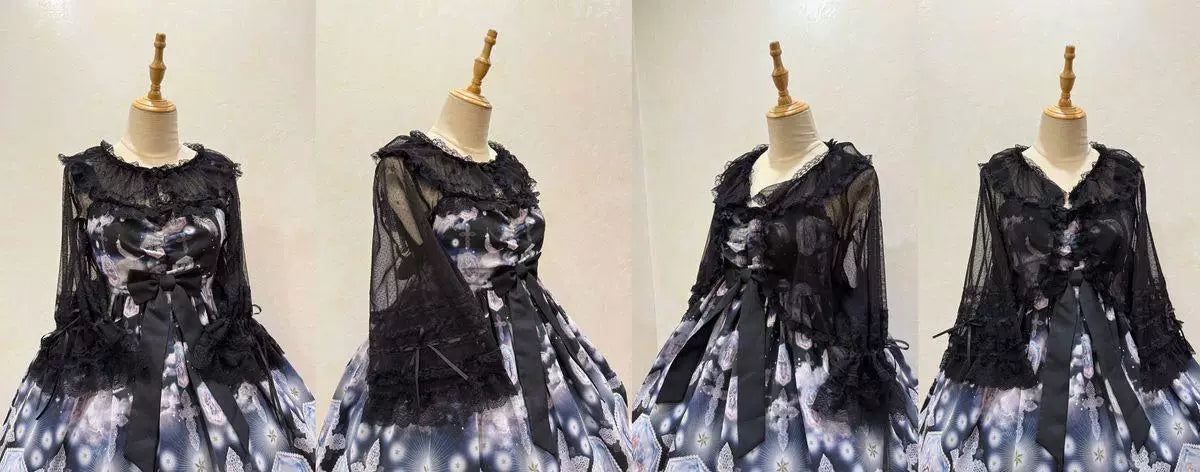 Sweetheart Dream Machine - Summer Two-Way Layering - Lolita Blouse with Lace Ruffles