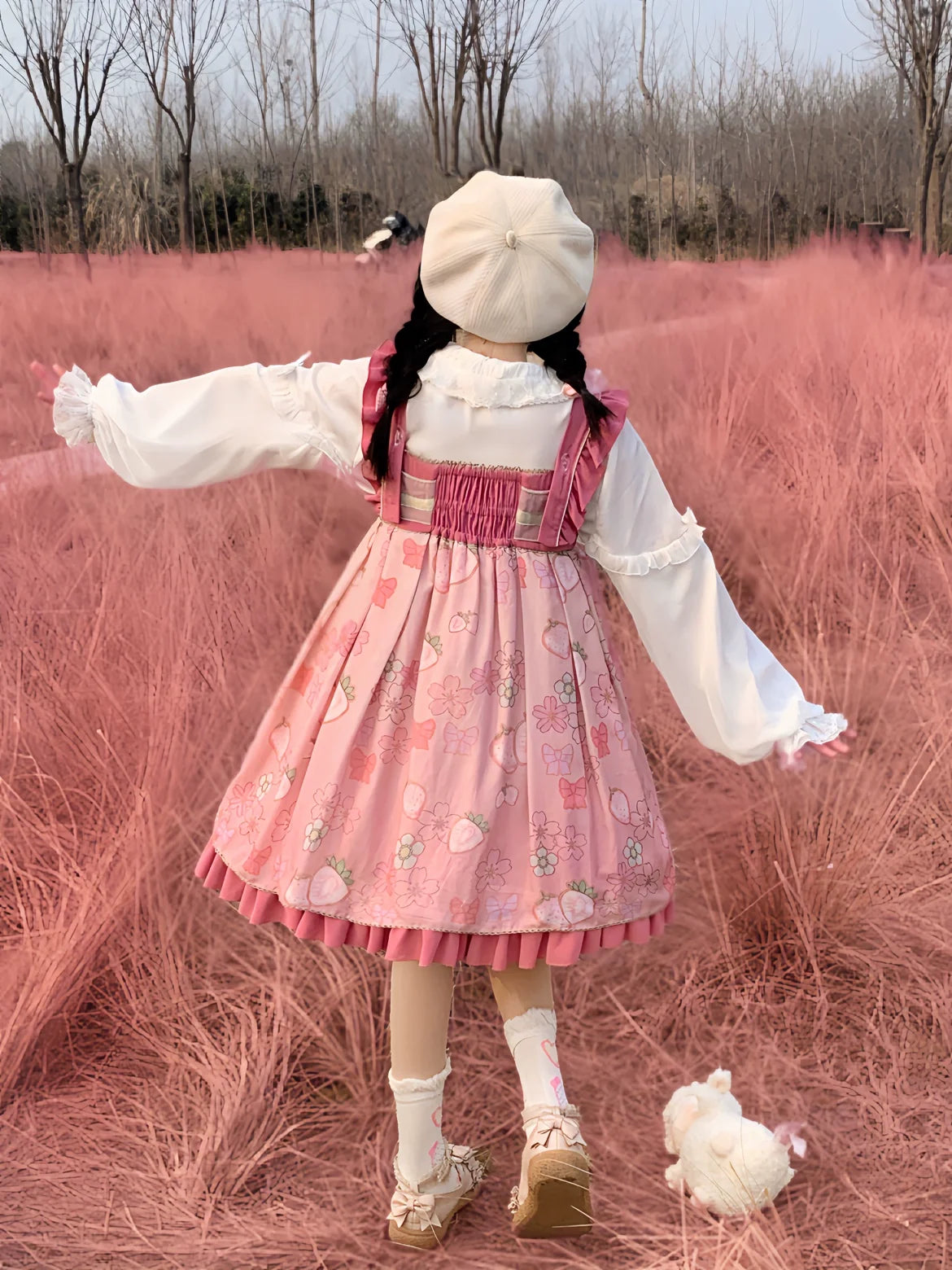 DMFS Lolita - Sweet Lolita Blouse Double-layered - Puff Sleeves Lolita Shirt Innerwear