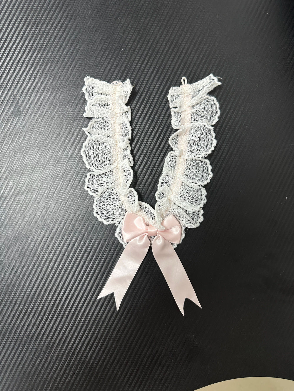Pink and blue sweet lolita JSK dress with lace trim and bow train