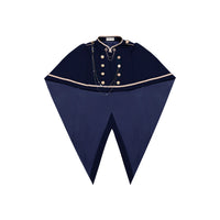 With PUJI - Eternal Crown - Lolita OP Dress - Tailcoat Hem Stand Collar Cape + Shoulder Chain + Brooch Early stock / S