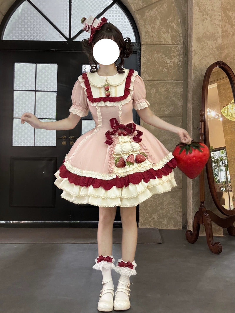 Strawberry Chantilly Lolita OP Dress - view 7