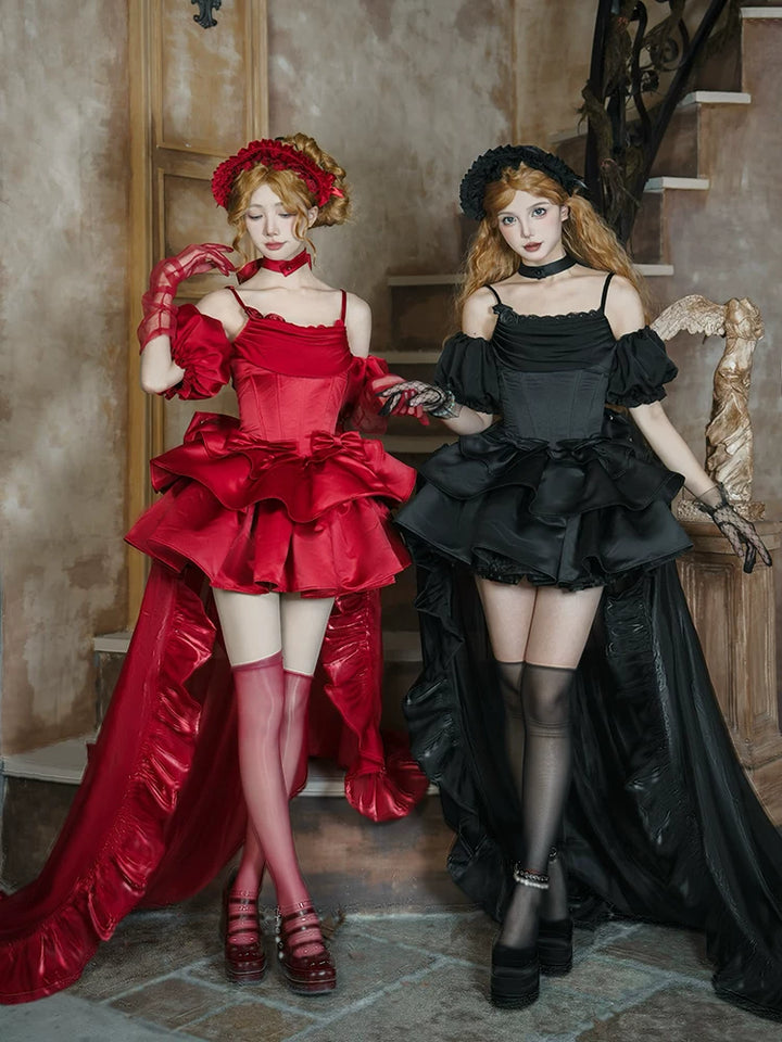 With PUJI - Duet - Lolita Outfit Set, Boned Bodice Detail