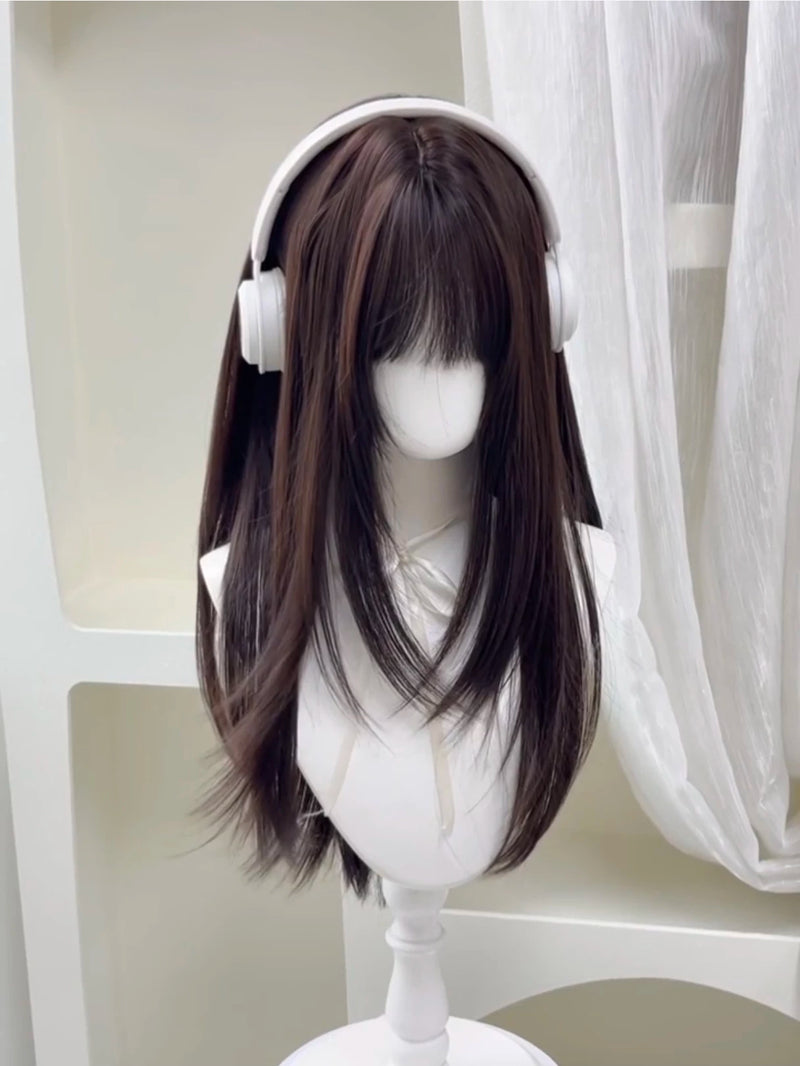 Kasumi Arimura layered long straight human hair wig - view 6