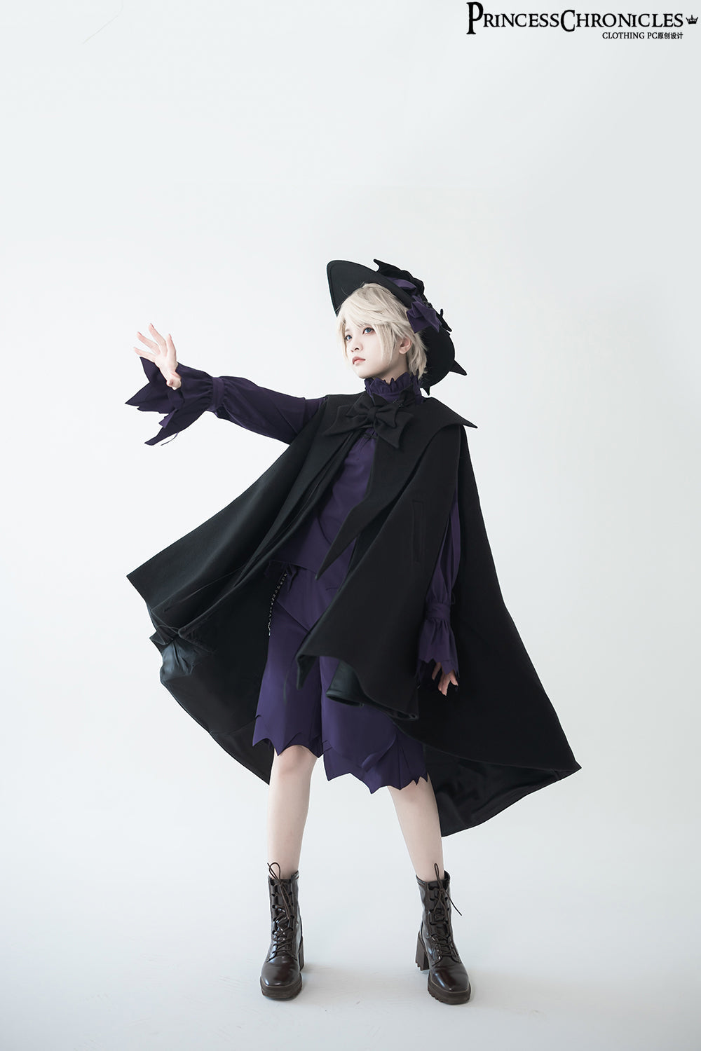 Princess Chronicles - Ouji Lolita Prince Black Bow Cloak - Outerwear