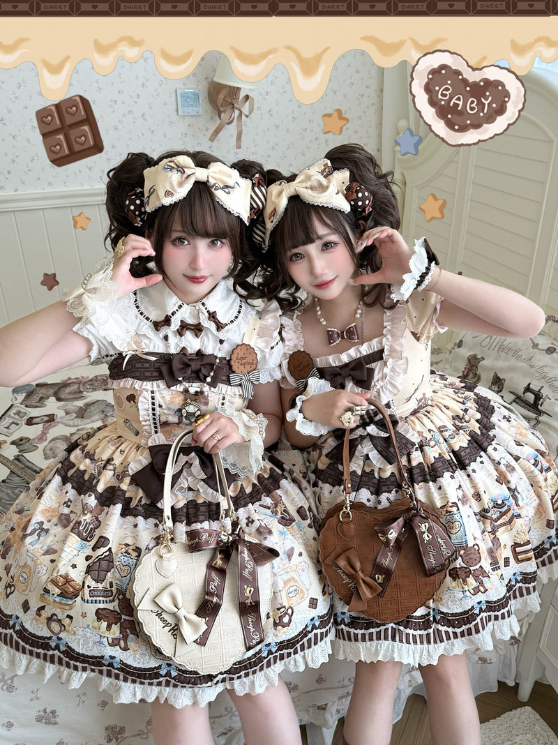 Doll Poetry - Sweet Lolita Dessert Print - Sweet Lolita jumper skirt