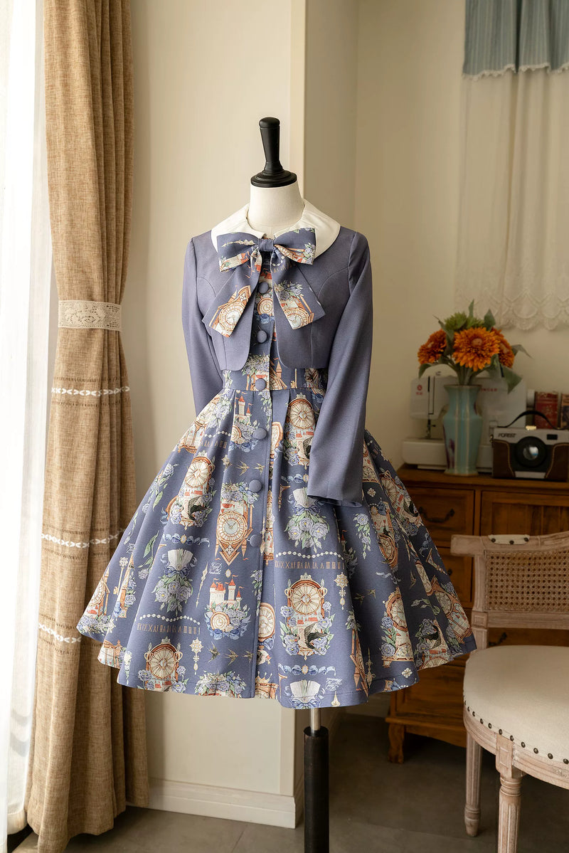 Forest Wardrobe - Eternal Echo - Printed OP Dress and Jacket Set - 9