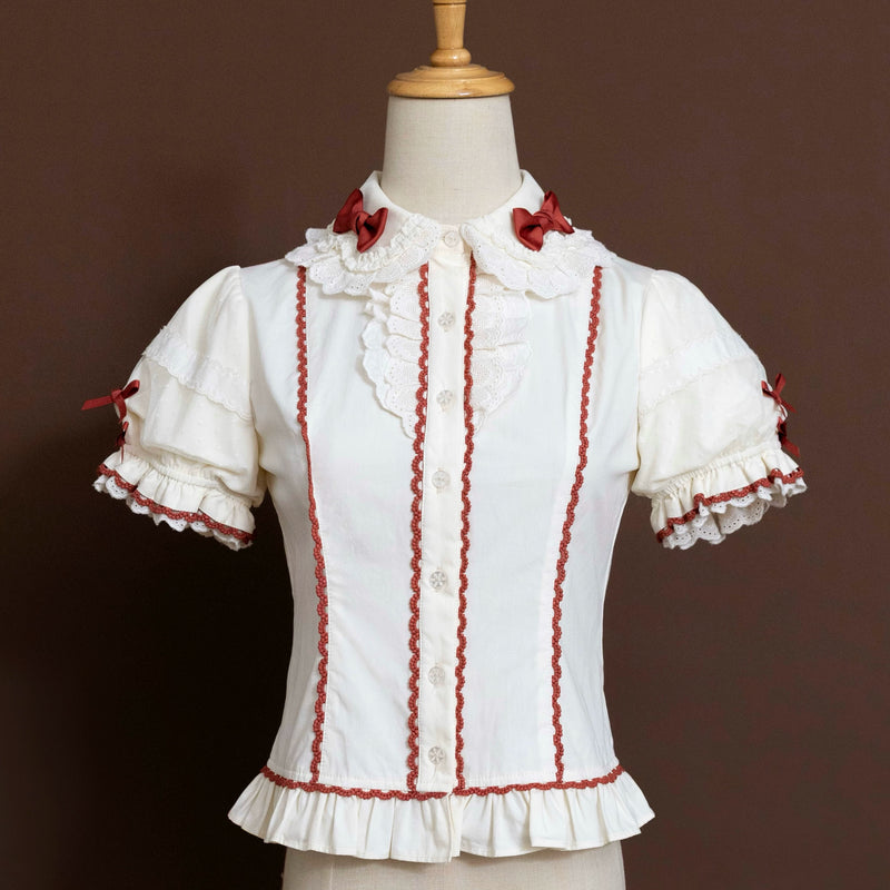 DayRabbit - Muffin Postman - Blue or Beige OP and Pinafore Dresses with Detachable Bows
