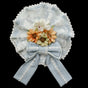 Taille unique / Broche fleur double usage bleu clair