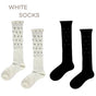 Blanc + Noir lot de 2 paires / Taille unique
