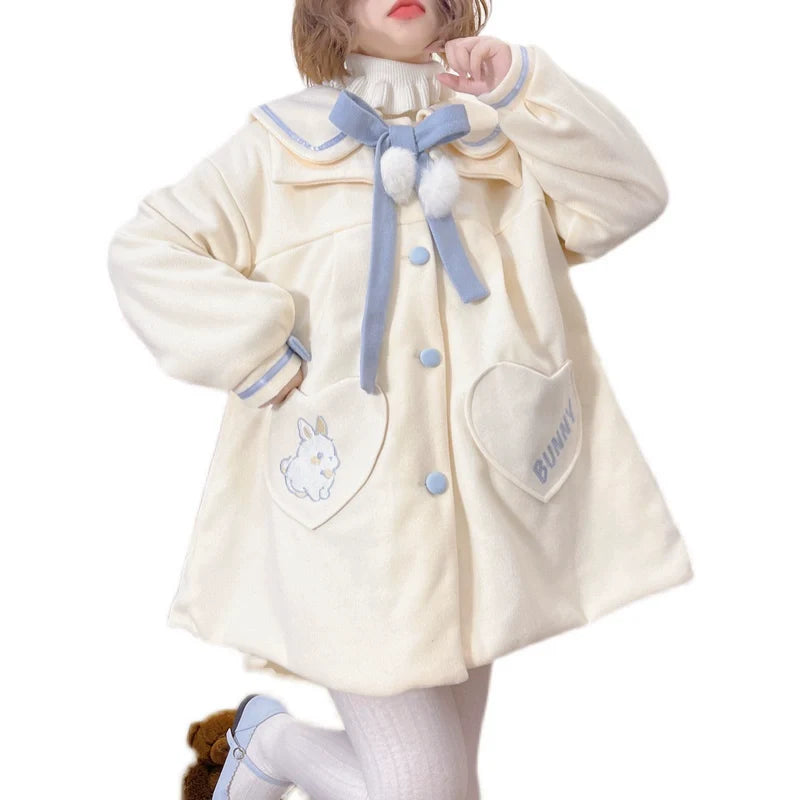 Niu Niu - Plus Size Lolita Coat Woolen Winter - Lolita Overcoat Outerwear