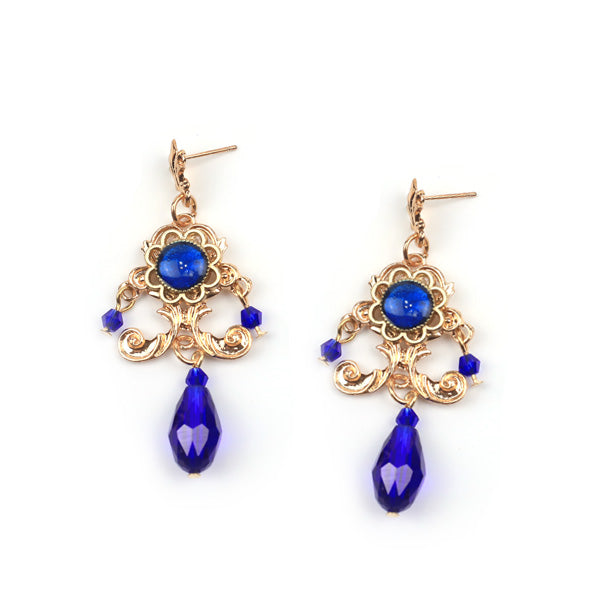 Rose of Sharon - French Lolita Baroque Vintage Pearl - Earrings Earrings