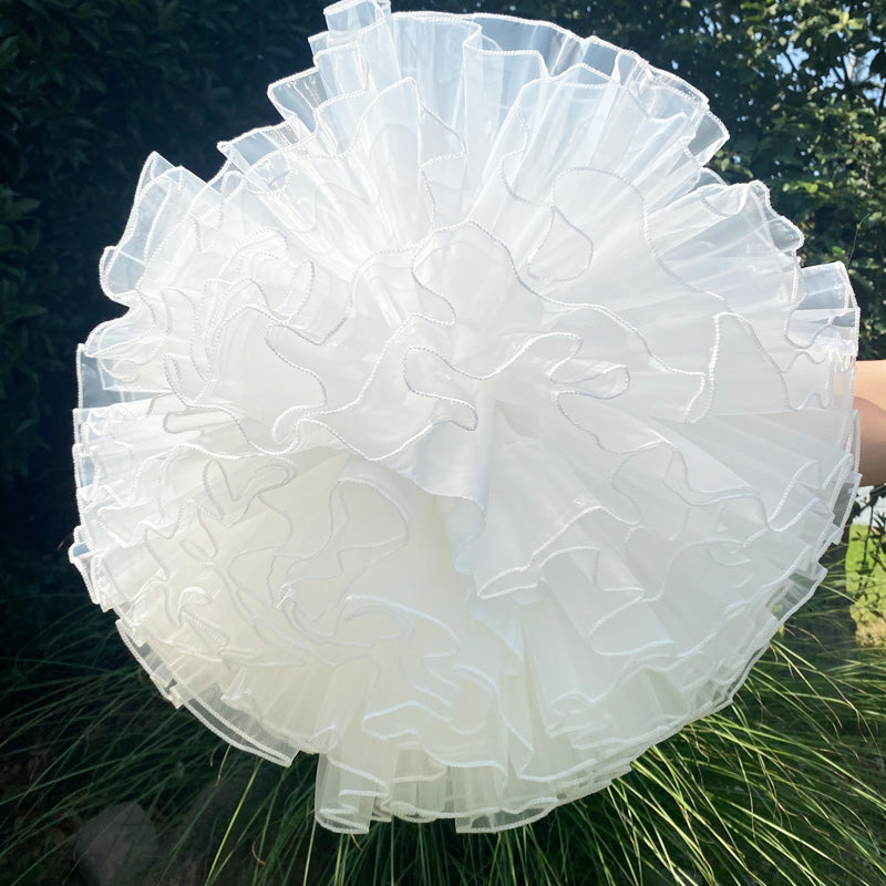 Flower Fieldhappy Event - A-Line Shape - Lolita petticoat with four layers and tiered ruffles - product detail 9