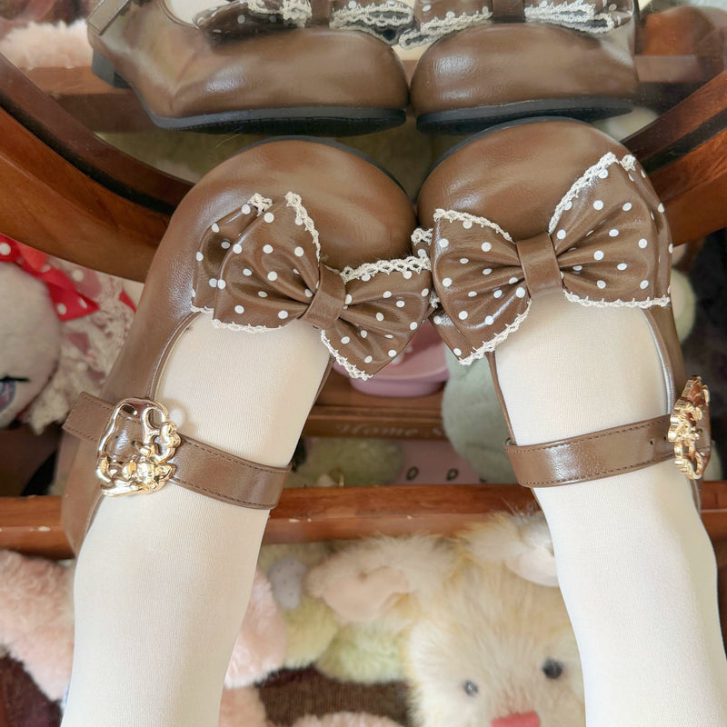 Kitten Toast – Cat Paw Bow – Low-Heel Mary Jane Shoes — product photo 3